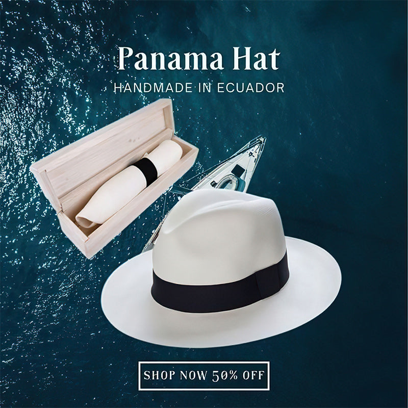 🌿Klassisk Panama-hatt - Håndlaget i Ecuador